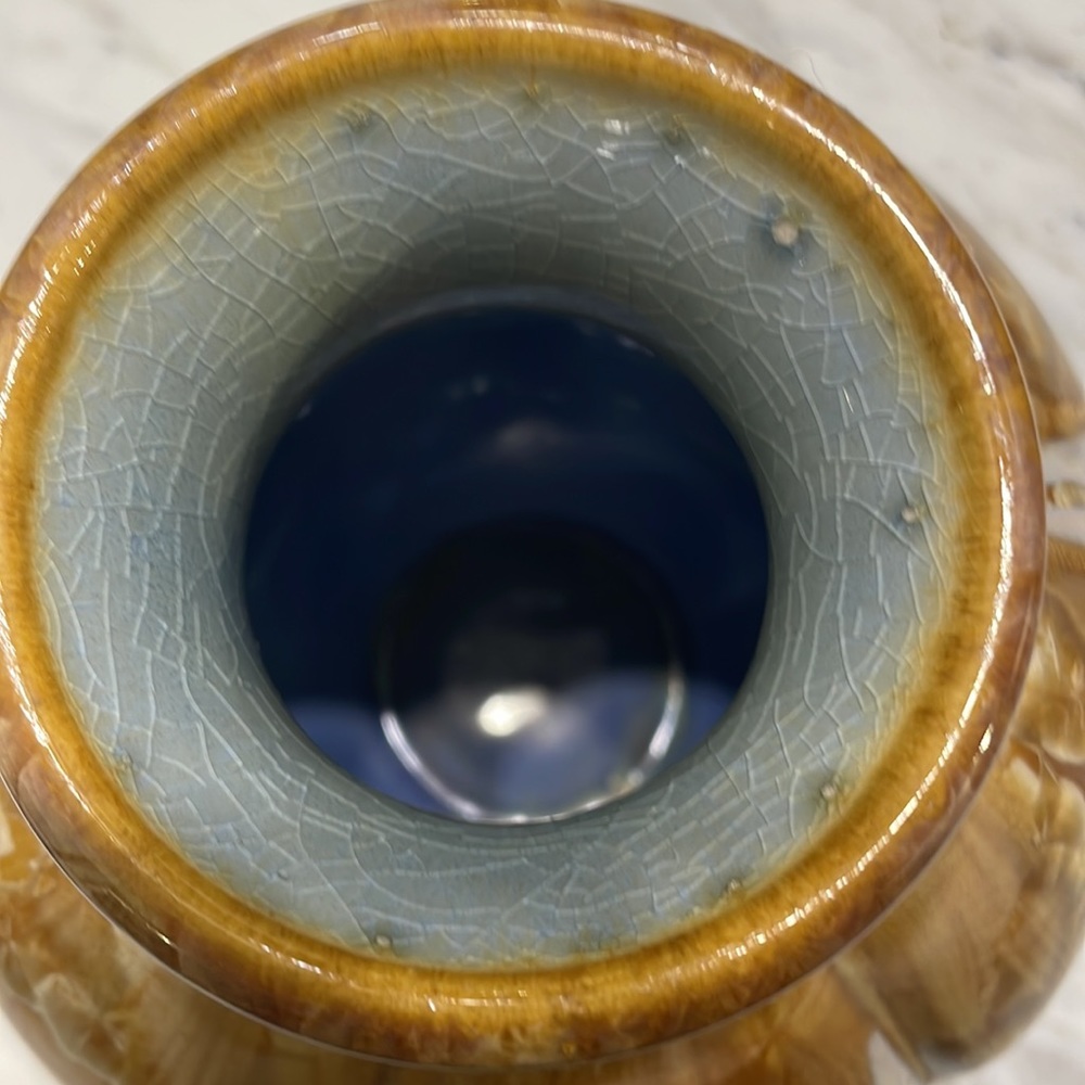 Bill Campbell pottery signed iridescent vase - Picture 3 of 6